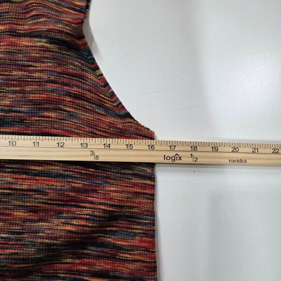 Anthropologie Top Large Autumn Melange Tami Space Dyed Stripe Stretch Tunic Boho - Picture 9 of 10